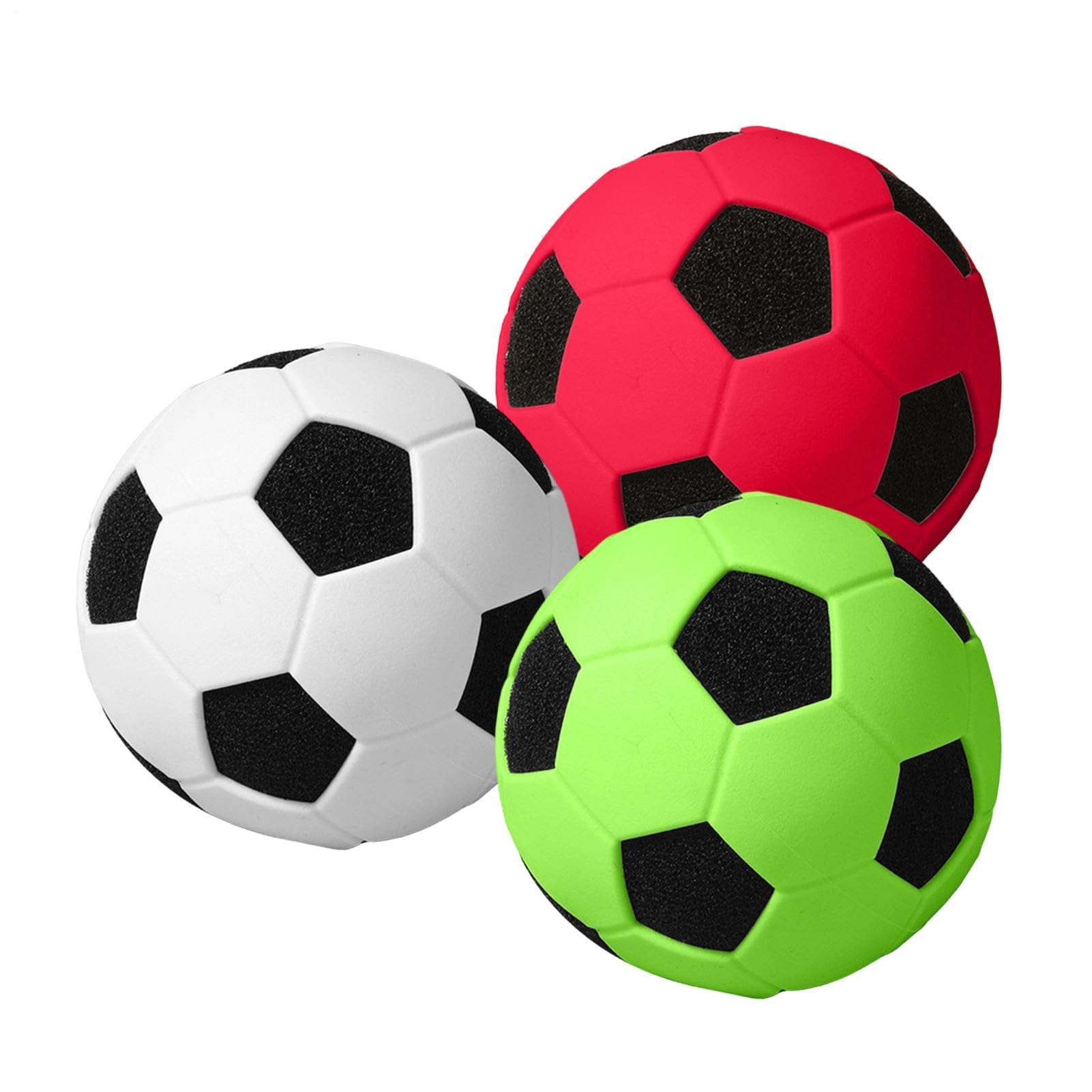 Amazon | Wscwl ミニサッカーボール | 3個入り柔らかいスポンジ